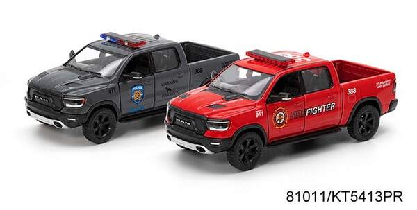 Модель пікап DODGE RAM 5'' KT5413WPR Police/FireFighter метал.інерц.відкр.дв.2в.кор./96/ (шт.)