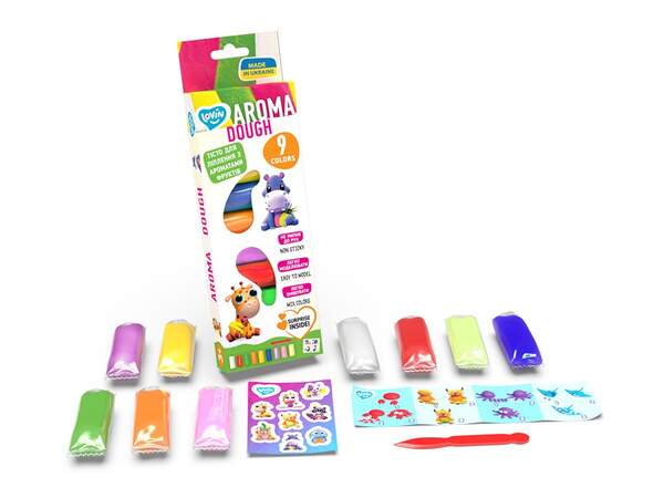 Набір для ліплення з тістом 41181 (24 шт), 9 кольорів Aroma TM Lovin (шт.)