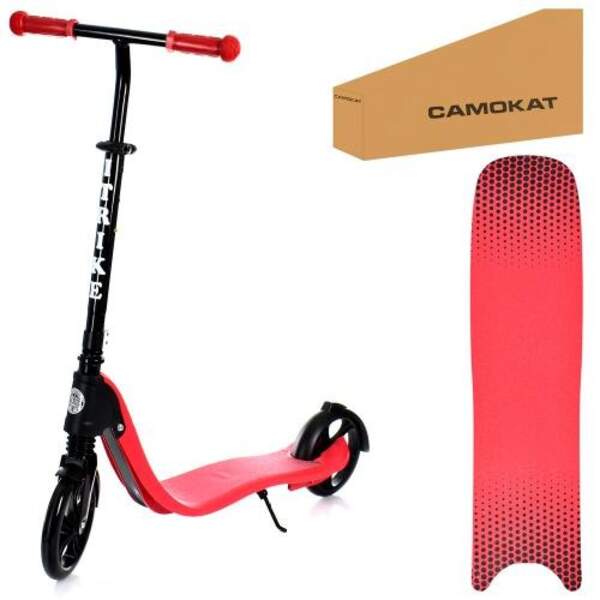 Самокат SR 2-082-R (1шт) алюм, 2колеса ПУ200мм-пласт, кермо 91/103см, підніж 48/33-13см, підставка, (шт.)