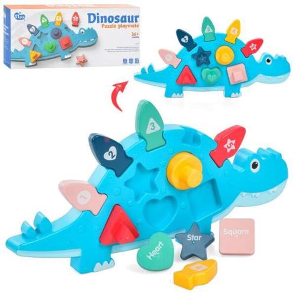 Сортер MT033513 (24шт) динозавр, 11 предметів, цифри, в коробці, 30-13-4см (шт.)