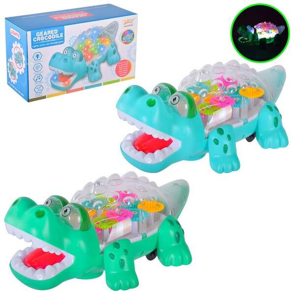 Тварина муз. арт. 5937B (60шт/2) батар, 2 кольори мікс,прозорий корпус,кольорові внутрішні деталі (шт.)