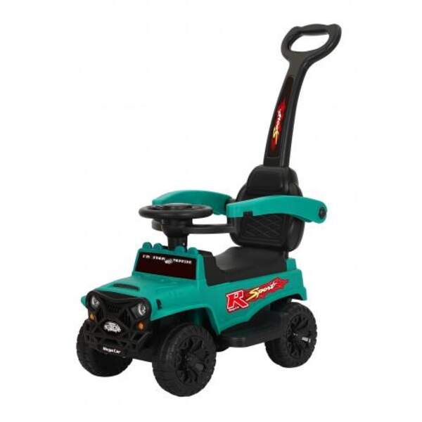 Каталка-толокар M 4845-5 (1шт) батьківська ручка, музика, світло, MP3, USB, зелений (шт.)
