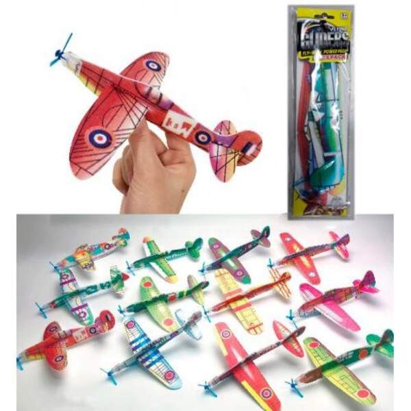 Іграшка Літак CL-536A (288шт) 18см, мікс видів, 2шт в кульку 23,5-8-2см (шт.)