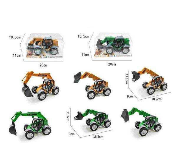 Будтехніка 488-1 екскаватор інерц.3в.2кол.пласт.20*11*11 /144/ (шт.)