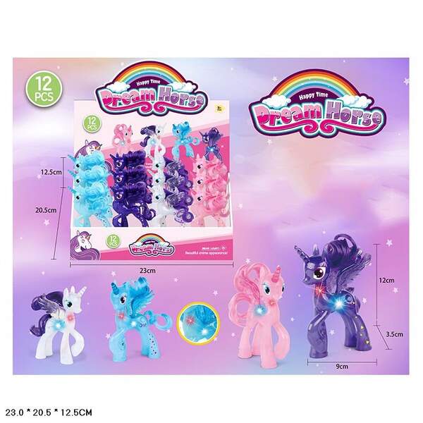 Єдиноріг 3086 з крилами світ.4кол.12шт.в кор.23*12,5*20,5 /48/576/ (шт.)