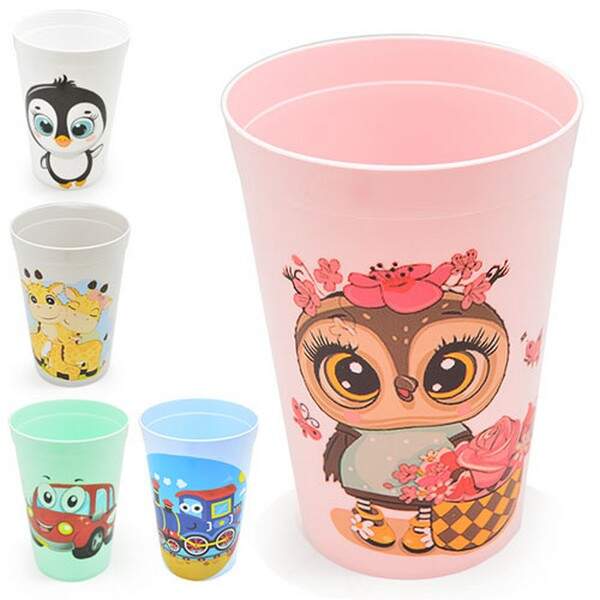 Склянка дитяча "Сонечко" пластик 400мл PB-215 (25шт) (шт.)