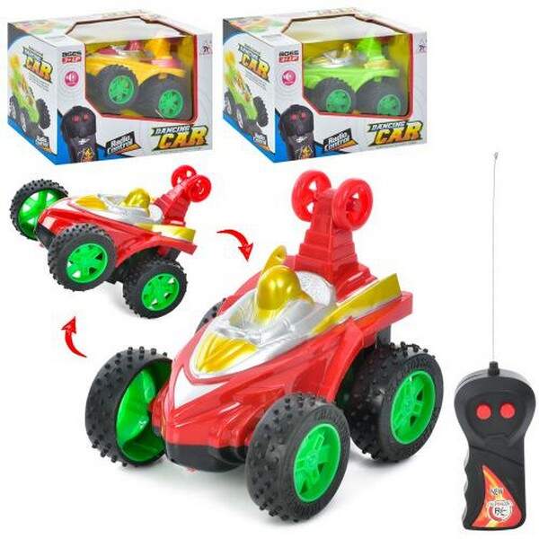 Машинка ST-555B (36шт) 11см, р/к, трюкова, на бат-ці, 3 кольори, в кор-ці, 19-12,5-11,5см (шт.)