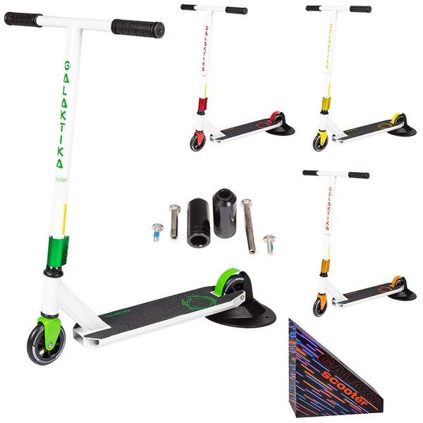 Самокат GS-0067 трюковий алюм/сталь PU алю 110*25мм +пеги 4кол.кор./4/ (шт.)