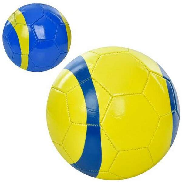 М'яч футбольний EV-3375 (30шт) розмір 5, ПВХ 1,8мм, 300-320г, 2 види, в кульку (шт.)