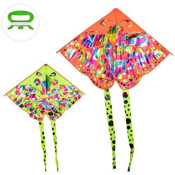 Повітряний змій M 5737 (50шт) ширина100см,довж.75см,хвіст130см,2 кольори,кул,79-9-2см (шт.)