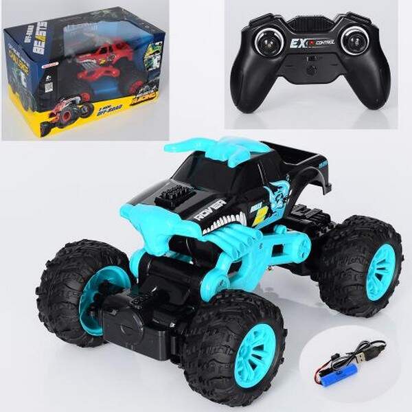 Машина 666-781A (6шт) р/к2,4G, акум, 26см, рез.колеса,USBзар,2кольори,в кор-ці,37-21-21,5см (шт.)