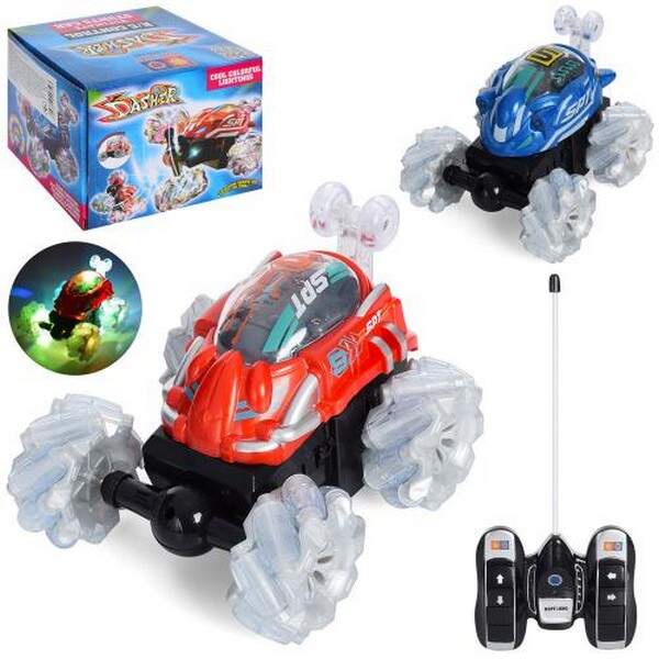 Машинка 999G-23AS (36шт) р/к, перевертень,15см,світло,пов360,2вида,2кол,на бат-ці, в кор-ці,15-11,5- (шт.)