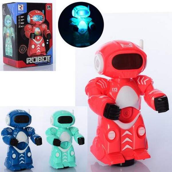 Робот ZR160 (36шт) 19см, муз, звук, світло, поворот 360, їздить, танцює, 3кол, бат, в кор-ці, 13-19, (шт.)