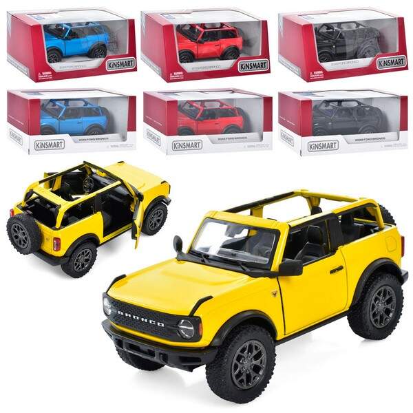 Модель джип FORD BRONCO (Open Top) 5'' KT5438WFA метал.інерц.відкр.дв. 4кол.кор./96/ (шт.)