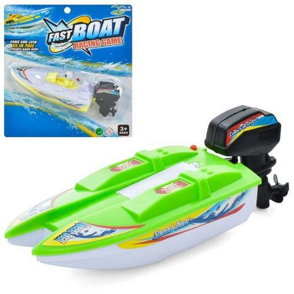 Катер 3012-3 (72шт) 22см, на бат-ці, 2 види, на листі, 26-25-7см (шт.)