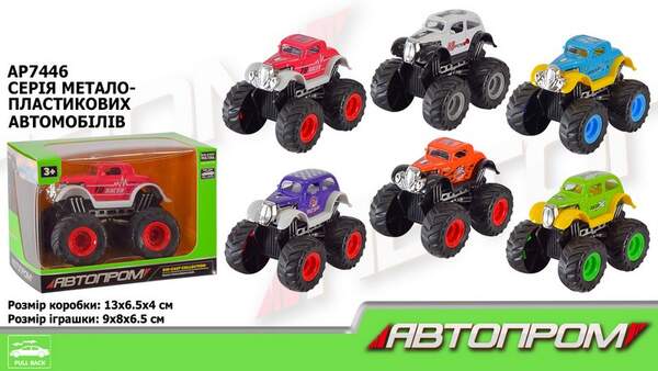 Машина мет. АВТОПРОМ арт. AP7446 (96шт/2)  короб. 13*8*9см (шт.)