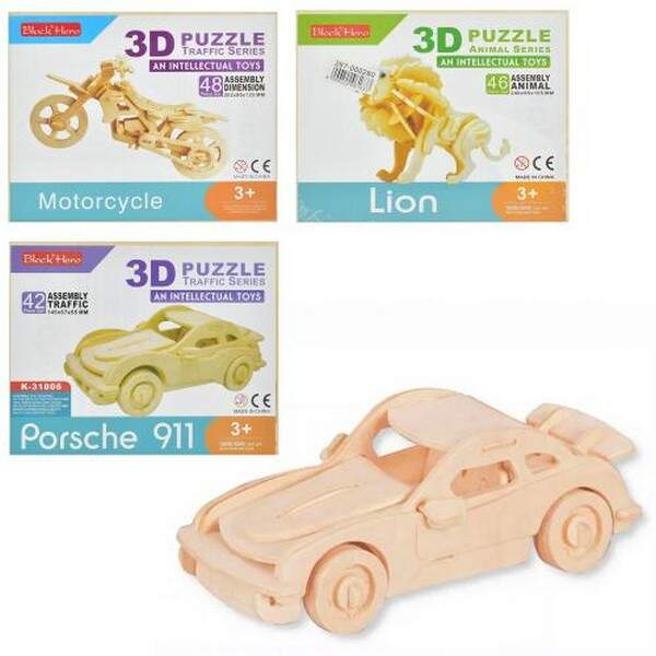 Дерев'яна іграшкаПазлиK-31801-2-3-4-5-6-8 (60шт)транспорт,від11до42дет,мікс видів,у кульку,21-17-0,5 (шт.)