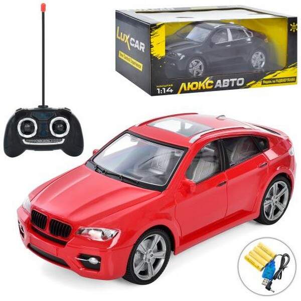 Джип M 4922 (24шт)1:14, р/в, акум, 28см, гум.колеса, USBзар, 2 кольори, в кор-ці, 35,5-17-14см (шт.)