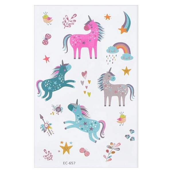 Косметика FG22120753B (720шт) тату (єдиноріг), 12шт.у пакеті, 8-15-1см (шт.)