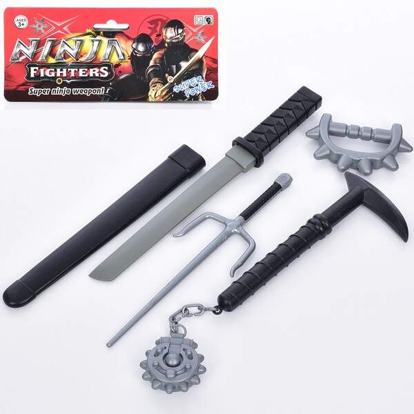 Набір зі зброєю DS210-D2 (72шт) 4 предмети (меч 41см, кинжал 30см, булава та інше), в пакеті, 55-17- (шт.)