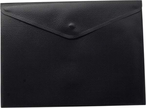 Папка-конверт А4 на кнопці, напівпрозора, чорний BM.3925-01 (6/120) (шт.)