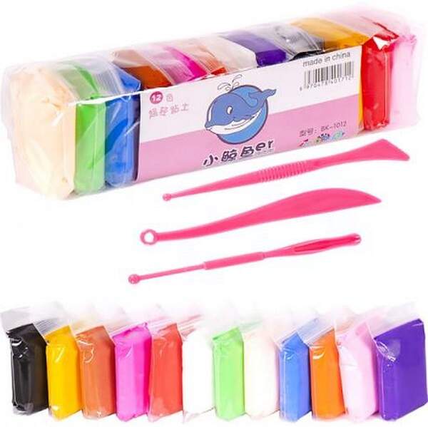 Іграшка №ZY739Н-легкий пластилін в наб.12кол 132гр (200) (шт.)