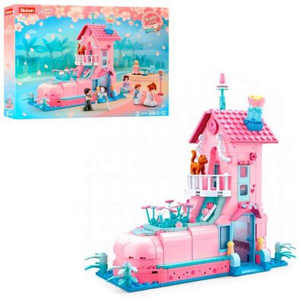 Конструктор SLUBAN M38-B0770 (12шт) весілля, будинок, фігурки, 398дет, в кор-ці, 42,5-33,5-7см (шт.)