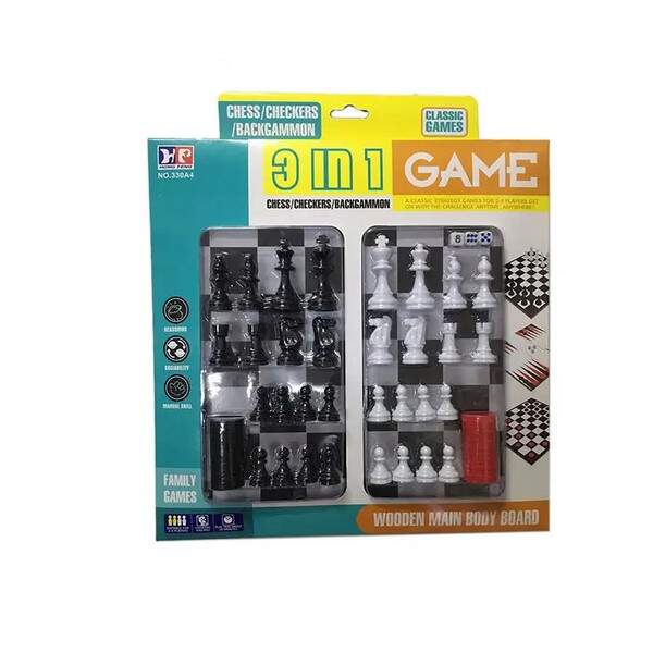 Шахи арт.330A4 (48шт/2) 3 в 1, короб. (шт.)