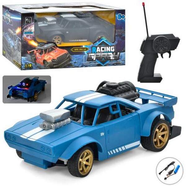 Машина 699-122 (18шт) 1:18, р/к, акум, USBзар,19см, гум. колеса, світло, пара, 2 кольори, в кор-ці, (шт.)