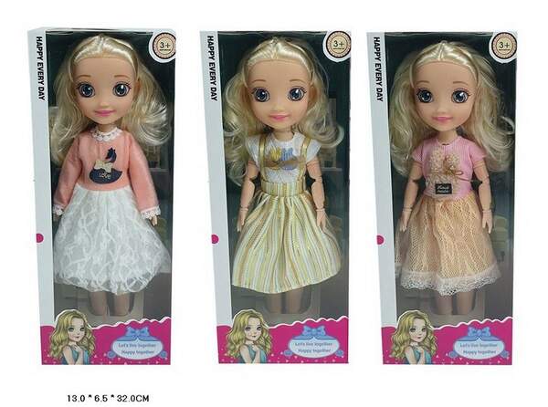 Лялька муз. арт. 202112C8/C10/C11 (48шт/2)батар. мікс 3 види короб. 13*6*32см (шт.)