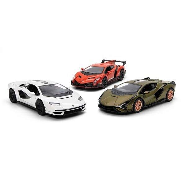 Модель легкова LAMBORGHINI COLLECTION 5" KT5452W метал.інерц.відкр.дв.3в.4кол.кор./96/ (шт.)