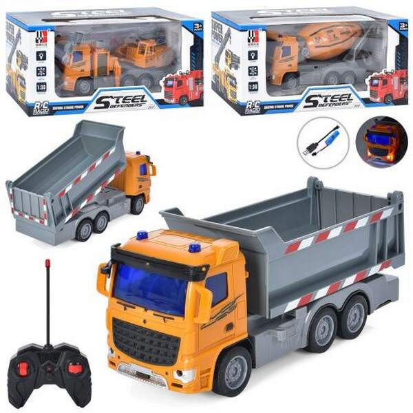 Будтехніка FD382A (12шт)1:30, р / в, акум, USB зряд, світло, гум. колеса, 3 види, в кор-ке, 31-14, 5 (шт.)