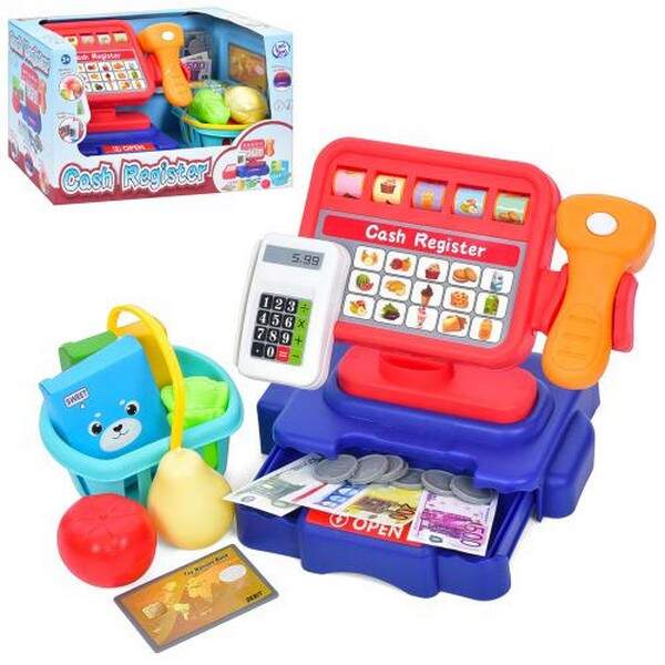 Касовий апарат LT8801-6C (16шт) 22см, кошик, продукти, монети, в кор-ці, 33-16-20см (шт.)