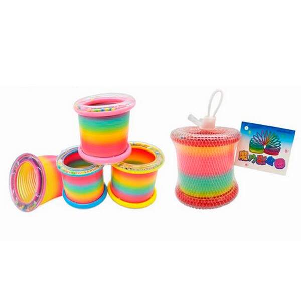 Пружинка A22-HW (144шт) 8,5-8,5см, мікс кольорів, в сітці, 14-8,5-8,5см (шт.)