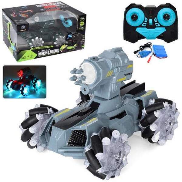 Машинка YL-47 (6шт) р/к 2,4G, акум,22см, трюкова,муз,св,стріл.кулями,USBзар,2кол,в кор, 37-21,5-20см (шт.)