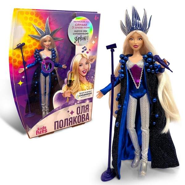 Лялька колекційна OLGA POLYAKOVA муз. арт. KH29/002 (4458-2) (6шт) в синьому вбранні,костюм ручна ро (шт.)