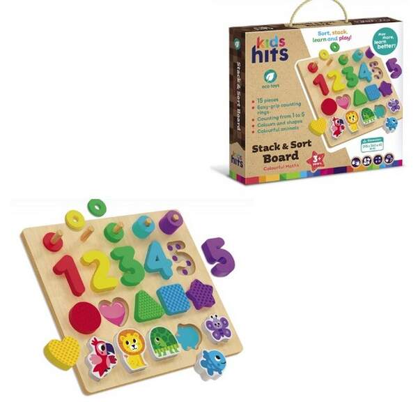 Дерев'яна іграшка Kids hits арт. KH20/024 (8шт) панель, що навчає 29,5*26*4 см  короб. 30,5*27*5 см (шт.)