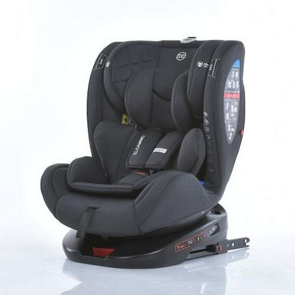 Автокрісло дитяче ME 1114 EVEREST Dark Gray (1шт) 0,1,2,3(до36кг),5-ти точ.рем.безпеки, isofix, 360г (шт.)