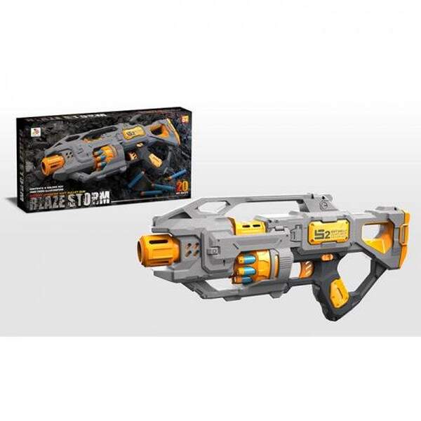 Автомат ZC7139 (12шт) 45см, м'які кулі - 20шт(10шт-присоски), на бат-ці, в кор-ці, 45,5-23,5-8,5см (шт.)