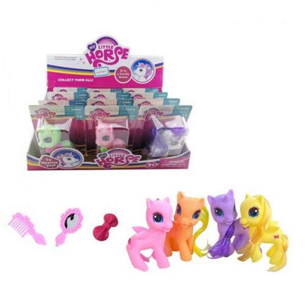 Конячка SM168D36 (120шт) LP, 10см, аксесуари, на листі,12шт(6видів) в дисплеї, 35,5-15-20см (шт.)