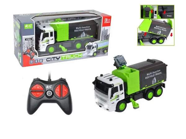 Сміттєвоз 999-699 (18шт) р/к, 20см, світло, рухливі деталі, на бат-ці, в кор-ці, 29-13,5-11см (шт.)