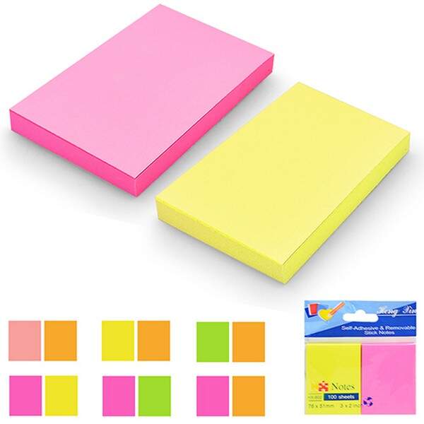 Папір для нотаток скл 76*38мм 100л 2в1 ST00227 (12 шт.уп) (576шт) (шт.)