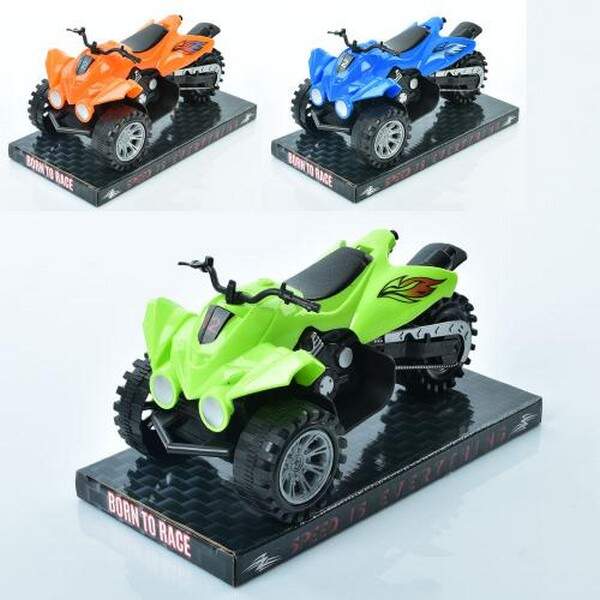 Квадроцикл 9501 (72шт) трицикл, інерц, 19см, мікс кольорів, у слюді, 21-10,5-11см (шт.)