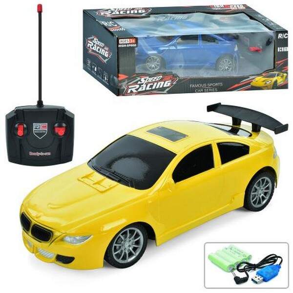 Машина 633-28A (18шт)  р/к, акум, 23см, USBзарядне, 2 кольори, в кор-ці, 32-10,5-14см (шт.)