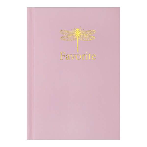 Записна книжка FAVOURITE, PASTEL, А6, 96 арк., кліт, офсет крем, тв. лам. обкл., рожева BM.2420-410 (шт.)