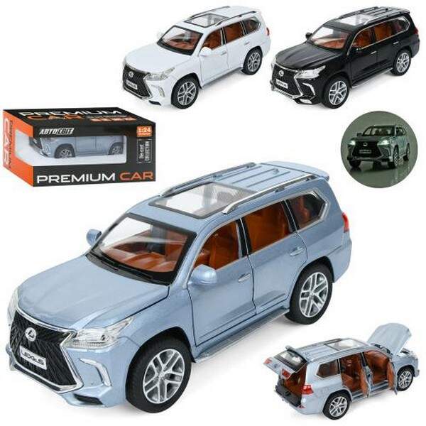 Джип AP-2031 (12шт) АвтоСвіт,1:24,метал, інерц,20см,звук,світло,відчиняються двері/капот/багажник,гу (шт.)