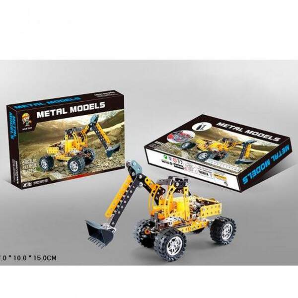 Конструктор 9904 (36шт) метал, екскаватор, 256дет., інструменти, в кор-ці, 34,5-26,5-6см. (шт.)