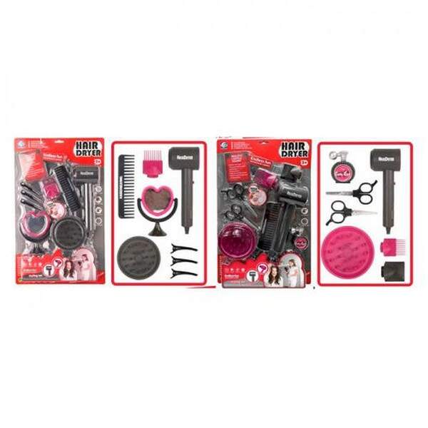 Набір аксесуарів YF820A-2-3 (36шт) набір перукаря, фен, 2 види(дзеркало, гребінець/ножиці, флакон) (шт.)