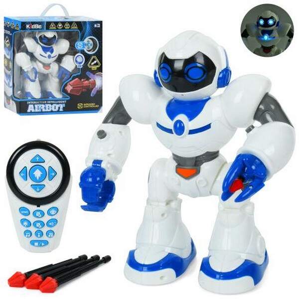 Робот J1034A  (12шт) д/к(IЧ), 28см, музика, звук,світло, ходить, їздить, захоплює предмети, стріляє (шт.)