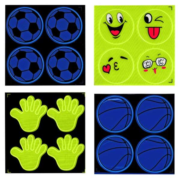 Наклейки світловідбивні 4шт/наб WBA38443 (2000наб) (шт.)